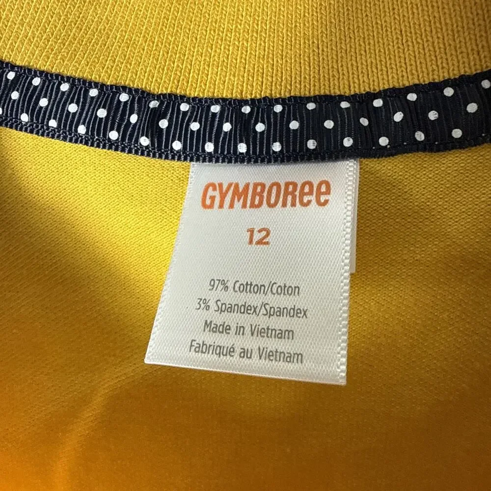 Gymboree Girl’s Ruffle Polo Uniform Top Size 12, North Star